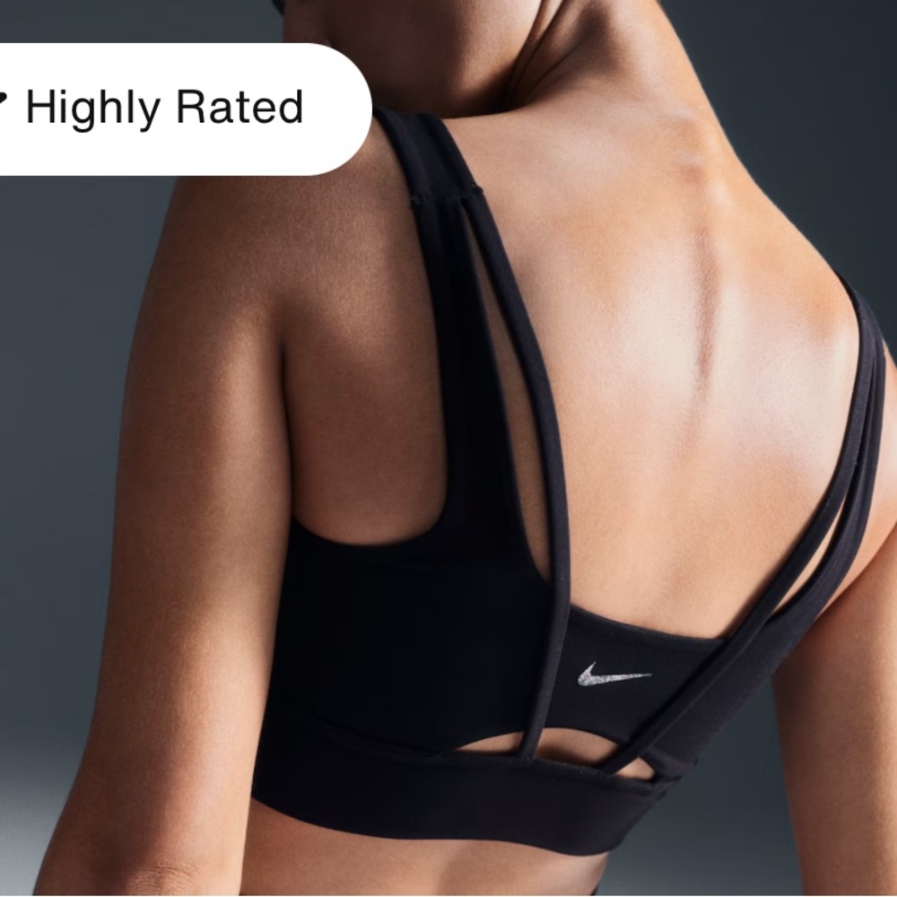 Nike Women's Strappy Black Sports Bra